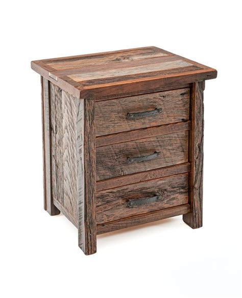 Barnwood End Tables Nightstands Rustic Bedroom Furnishings