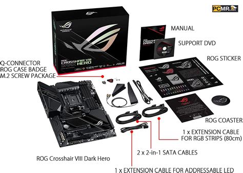 ASUS X570 ROG Crosshair VIII Dark Hero - PCMR Labs