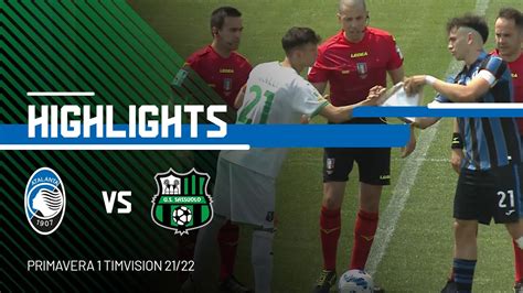 Primavera 1 Timvision Atalanta Sassuolo 2 4 Highlights Youtube