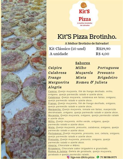 Menu At KitS Pizza Pizzeria Salvador