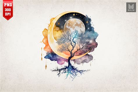 Watercolor Beautiful Tree Of Life 16 By Mulew Art Thehungryjpeg