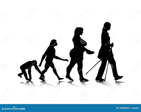 Menschliches Evolution 8 Vektor Abbildung Illustration Von Genetik