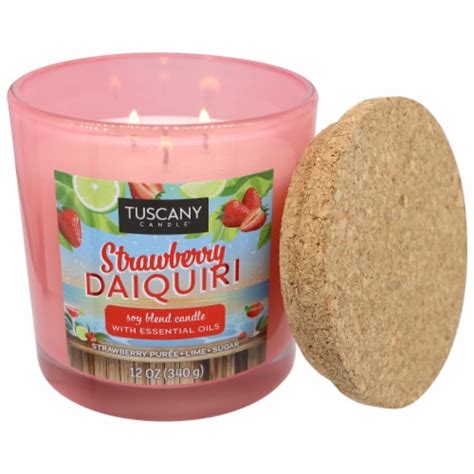 Tuscany Limited Edition Strawberry Daiquiri Scented Jar Candle Ct