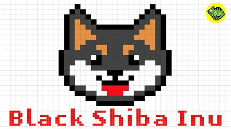 【pixel Art Shiba Inu Dog Series6】how To Draw A Kawaii Black Shiba