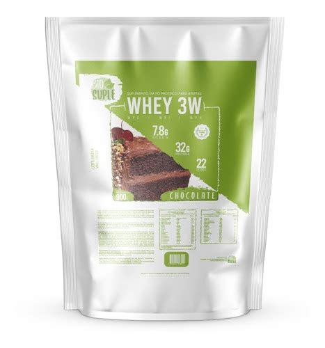 Whey Protein 3w 900grs Top Gourmet 32grs Por Dose Parcelamento Sem Juros