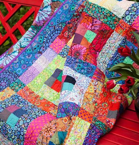 Kaffe Fassett Flower Garden Patch Quilt Kit Quilting Kit Includes Fabric And Pattern Quilts