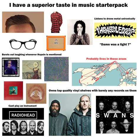 I Have A Superior Taste In Music Starterpack R Starterpacks