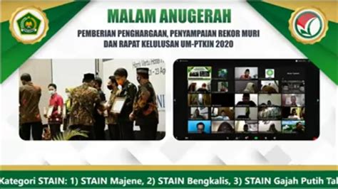 Stain Bengkalis Raih 2 Penghargaan Pada Fgd Kelulusan Um Ptkin 2020