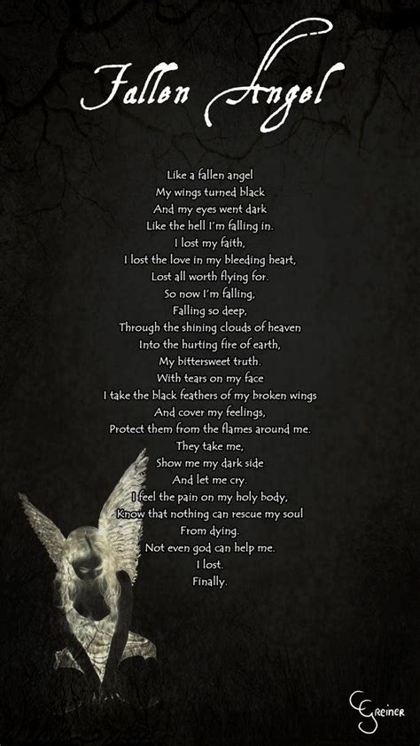 Fallen Angel Poem By Carpenoctem410 On Deviantart Fallen Angel Quotes