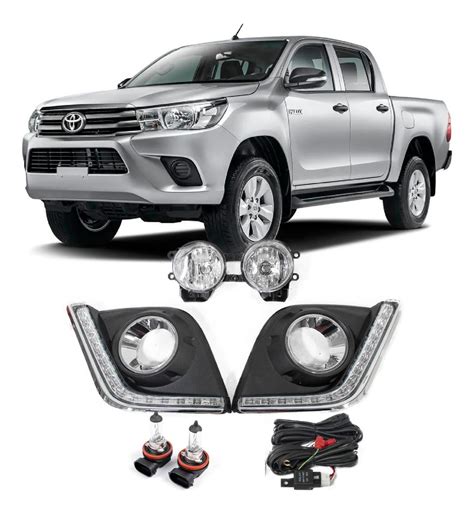 Faros Niebla Led Toyota Hilux Revo 2015 2016 2017 2018 Drl Meses Sin