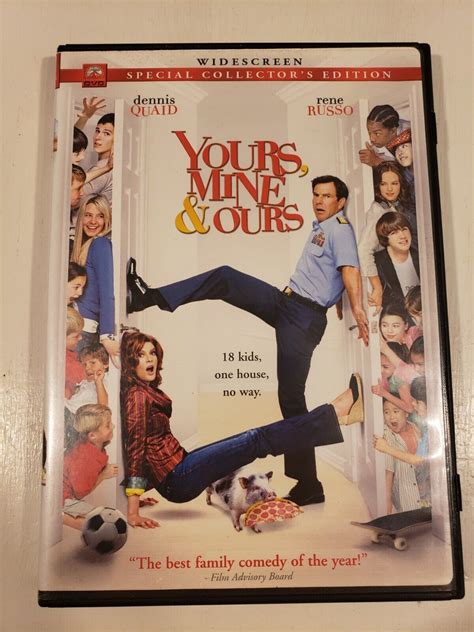 Yours Mine And Ours Widescreen Dvd 2005 Dennis Quaid And Rene Russo Ebay