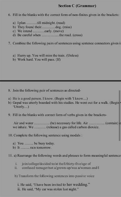 A Rearrange The Following Words And Phrases To Form Meaningful Sentence