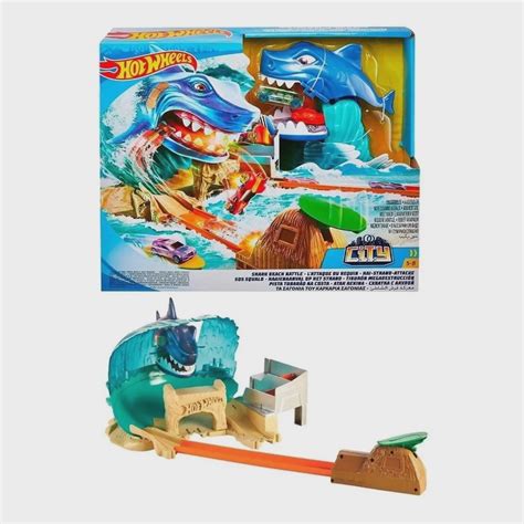 Pista Hot Wheels City Ataque Tubarão Mattel Fnb21 no Shoptime