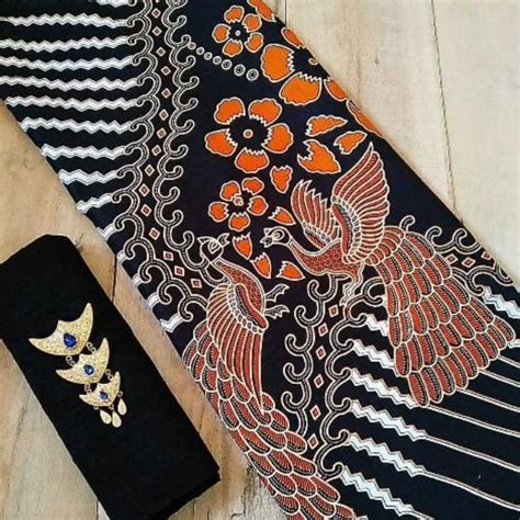 Jual Kain Batik Jarik Kebaya Coupe Set Brokat Katun Primis Sogan