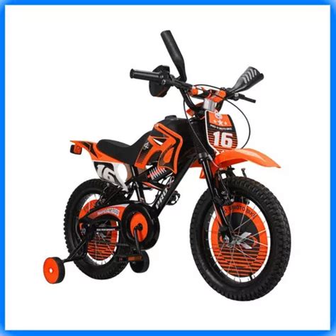 Bicicleta Infantil Pro X Moto Bike Aro 16 Azul Cor Preto Tamanho Do