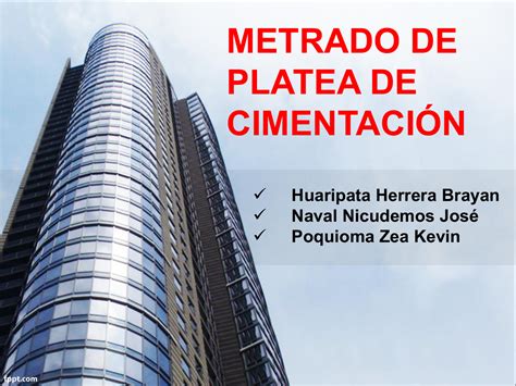 Metrado De Platea De Cimentacion