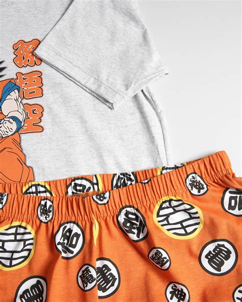 Riachuelo Pijama Curto Juvenil Goku Cinza Dragon Ball Z