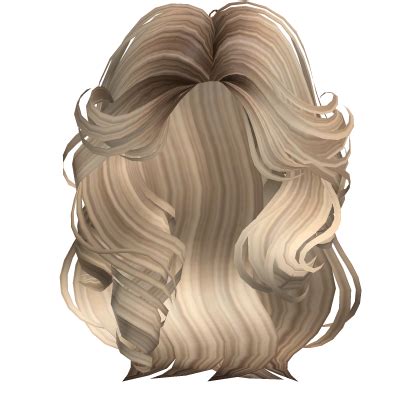 Messy Wavy Layered Hairstyle In Dark Blonde Roblox