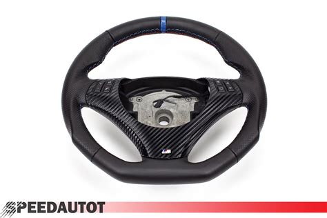 Aplati Volant En Cuir Pour Bmw M Power E E Neuf Cuir Couverture