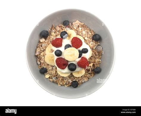 Muesli Breakfast Cereal Stock Photo - Alamy