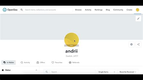 How To Change Profile Picture In Opensea Youtube