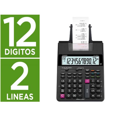 Calculadora Casio Hr Rce Impressora Ecra Lc Papel Mm Impressao