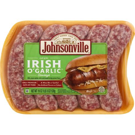 Johnsonville Irish O Garlic Sausage 19 Oz Instacart