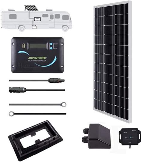 Renogy 100 Watts 12 Volts Monocrystalline Solar RV Kit With Adventurer