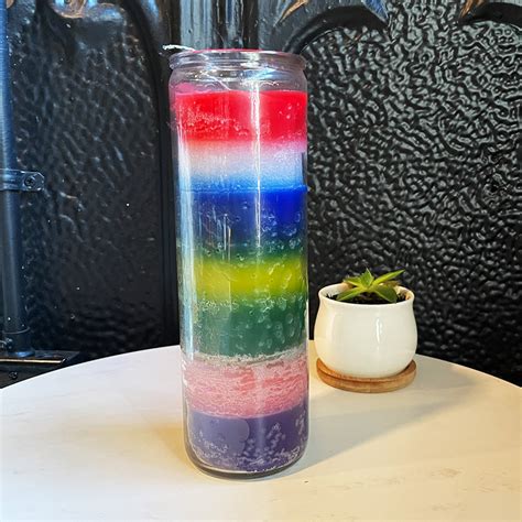 Prayer Candle: 7 Colors - The Metaphysical Shoppe