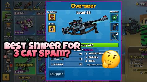 Is The Overseer Best Sniper For 3 Cat Spam Pixel Gun 3D YouTube