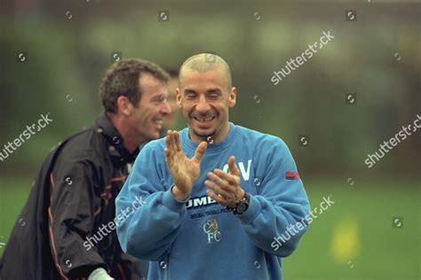 Gianluca Vialli Chelsea Footballer Training Before Editorial Stock ...