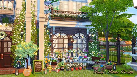 Sims Parisian Flower Shop No Cc Ruby S Home Design