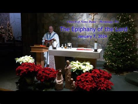 Church Of Notre Dame Sunday Mass January 7 2024 YouTube