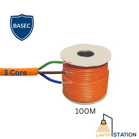 3183y 3 Core Flex Cable 075mm 10mm 15mm 25mm Pvc Orange Wire Lamp