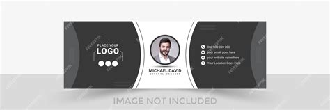 Premium Vector | Professional simple email signature design layout