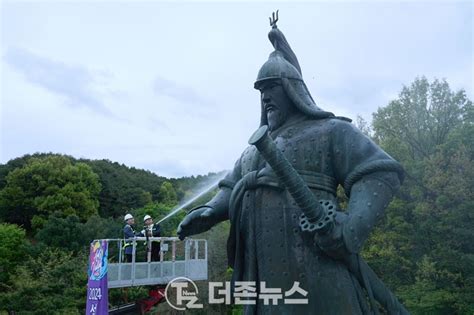 아산시 제63회 성웅 이순신 축제 앞두고 이순신 장군 탄신주간 선포식과 신정호 친수식 거행더존뉴스