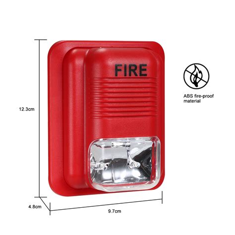 Fire Alarm Warning Strobe Siren Horn Sound Strob Vicedeal