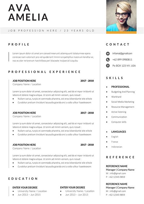 Ats Resume Template Free Download Of Ats Friendly Resume Templates - Riset