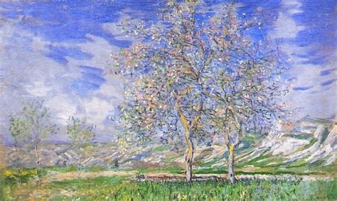 Poiriers En Fleurs C Monet W 522