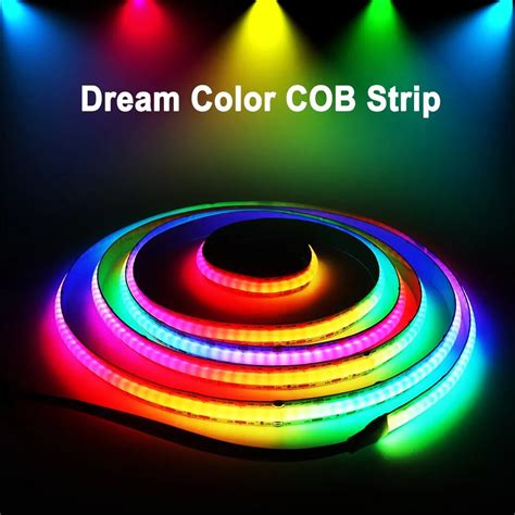 Dream Color Tira De Luces Led Cob Ws B P Xeles Individuales