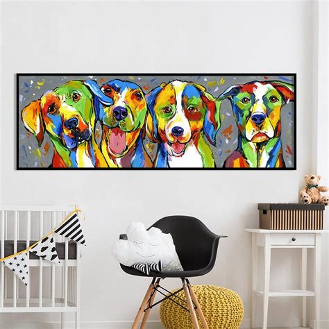 Colorful Dog Wall Art – Oh my Glad