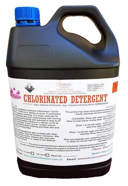 Chlorinated Detergent Concentrated Chlorine Based Multi Purpose Cle