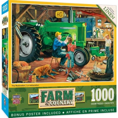 Masterpieces Farm Country The Restoration 1000 Piece Jigsaw Puzzle