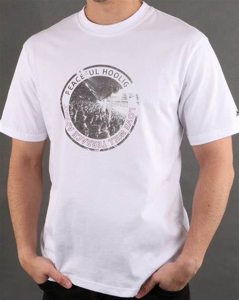 Peaceful Hooligan Graphic T Shirt in White | 80s Casual Classics