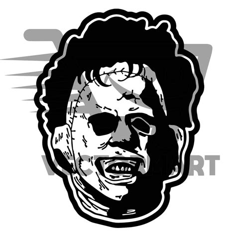 Leatherface Svg Pdf Eps Vector Image Perfect For Cricut And Etsy