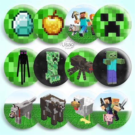 Bottons Game Gamer Jogo Minecraft Broche Boton Alfinete Chaveiro