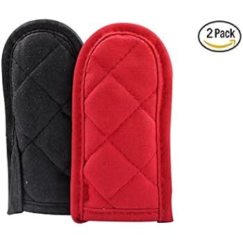 Amazon Lodge Striped Hot Handle Holders Mitts Set Of Pot Handle Sleeve Kitchen Dining