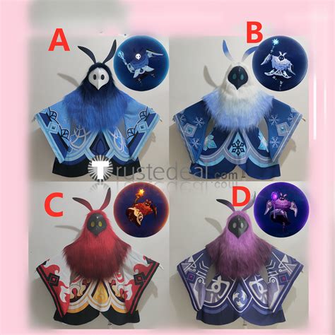 Genshin Impact Abyss Mage Cryo Electro Hydro Pyro Red Blue Purple Cosplay Costumes