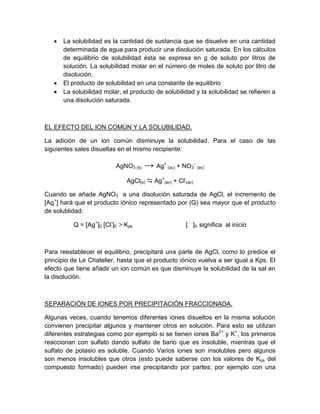 Equilibrios De Solubilidad PDF Descarga Gratuita