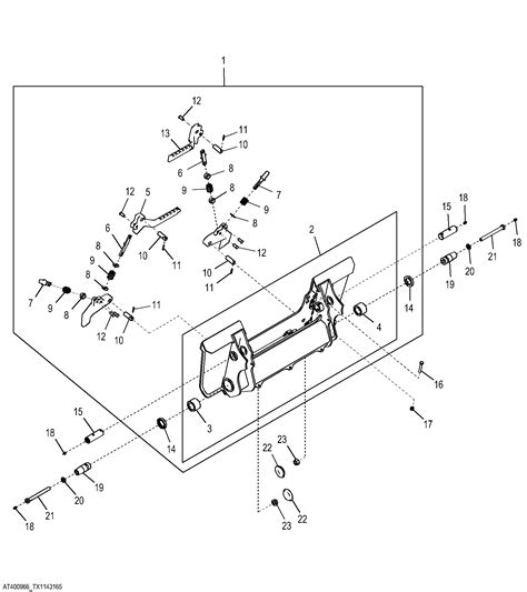 319e Loader Skid Steer Standard Quick Tatch™ Epc John Deere At439827